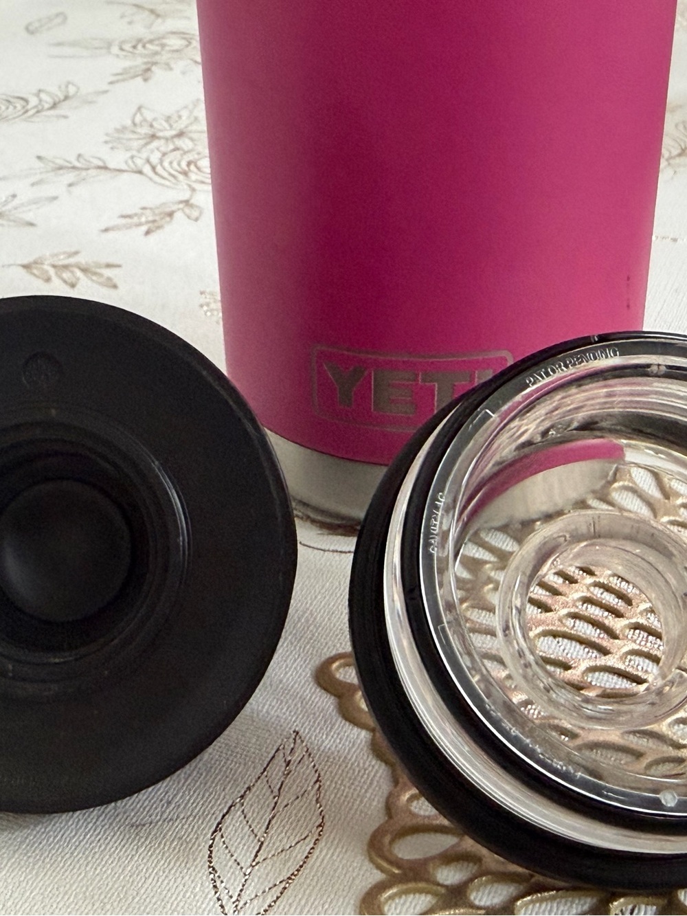 YETI Rambler Stainless Steel Bottle in Pink 26oz - Picture 7 of 7
